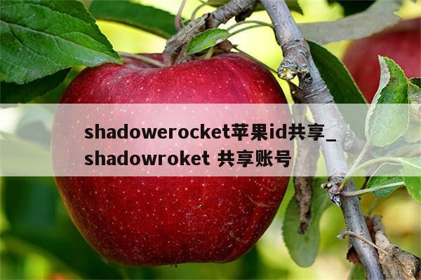 shadowerocket苹果id共享_shadowroket 共享账号